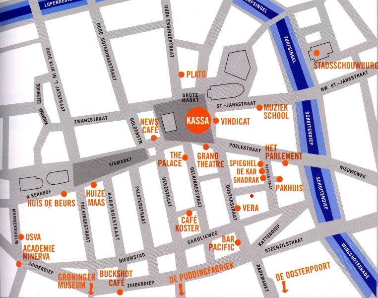 Groningen venue map